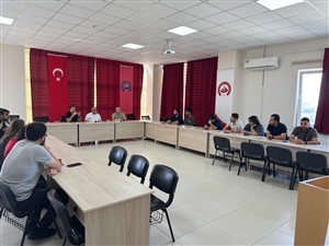 Araştırma görevlileri ile toplantı yapıldı 